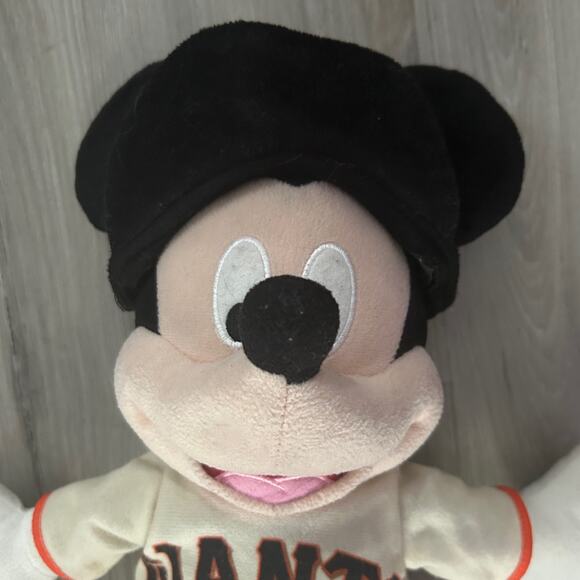 San Francisco Giants Rare Major League Baseball Mickey Mouse Plush Disney 16" - Picture 3 of 6